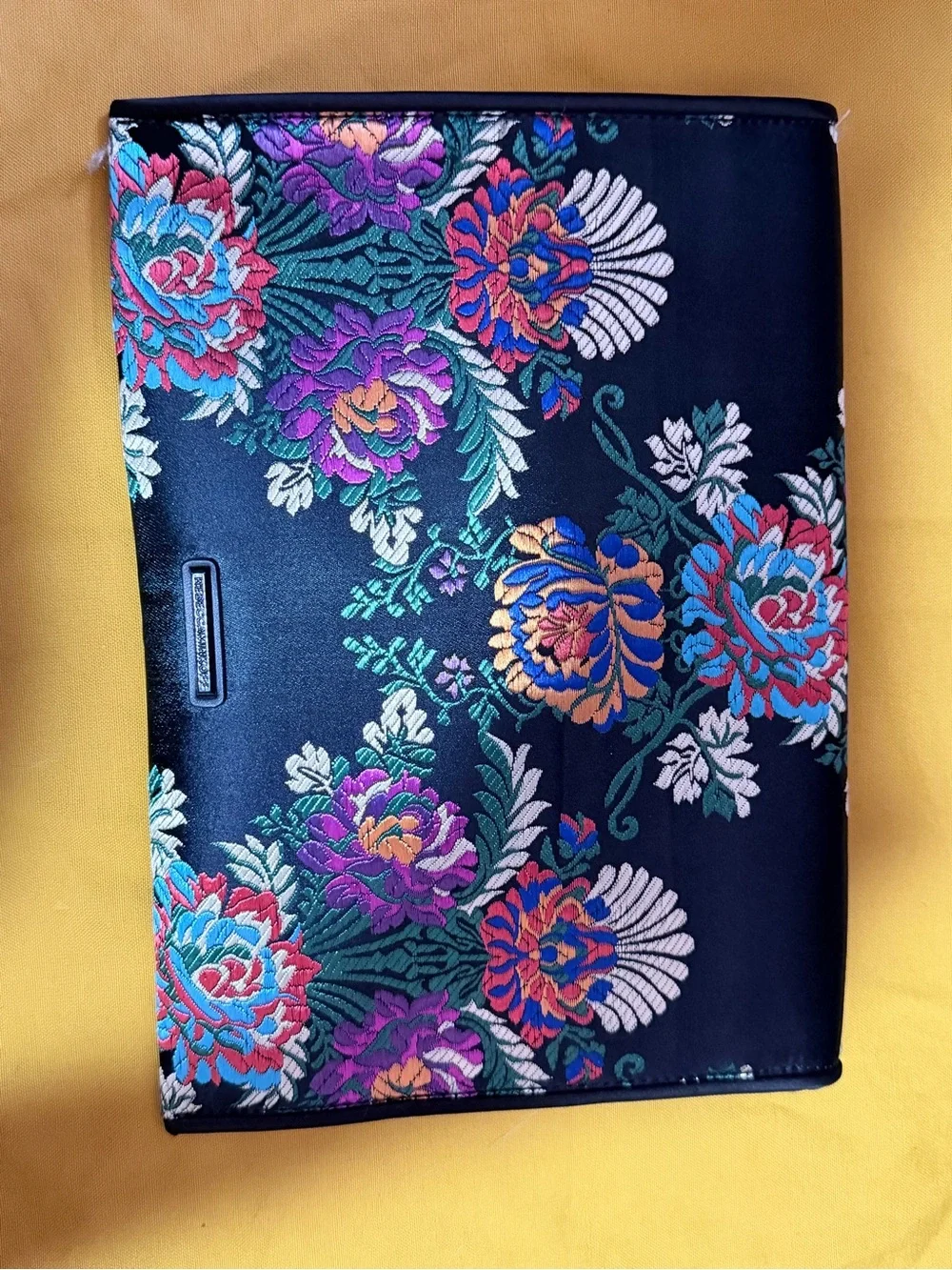 Rebecca Minkoff black Floral Embroidered Envelope Clutch